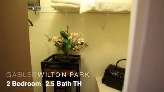 Gables Wilton Park 2 Bedroom Townhome Walkthrough [upl. by Tevlev370]