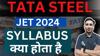 TATA STEEL JET SYLLABUS [upl. by Lemrac]