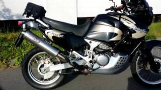 Honda Africa Twin XRV 750 RD07a Remus Revolution Exhaust Auspuff Sound [upl. by Odlanyar469]