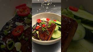 Hasselback Teriyaki Tofu Steaks  SO VEGAN veganfood shorts tofu veganrecipes recipes [upl. by Smoht]