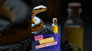 Caviar vs Snake Venom The Shocking Price Comparison funfactsvnn shorts snake caviar [upl. by Aidiruy]