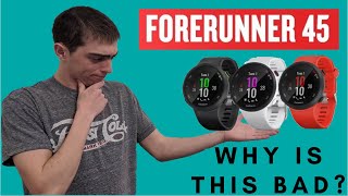 THE DOWNSIDE OF GETTING THE GARMIN FORERUNNER 45  Garmin Forerunner 45 Review Budget GPS Watch [upl. by Aldredge]