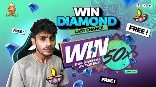 WIN FREE DIAMOND LAST CHANCE 💎 Garena Free Fire [upl. by Lillywhite]