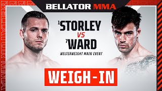 Weigh Ins  Bellator 298 Storley vs Ward [upl. by Nattirb854]