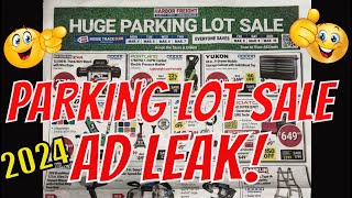 Harbor freight PARKING LOT SALE LEAK tooldeals diy harborfreight [upl. by Nottirb804]