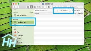 Raspberry Pi VNC Screen Sharing on a Mac [upl. by Anah426]