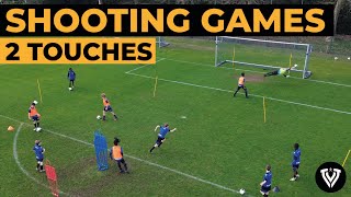 3 Fun 2 Touch Shooting Games  Soccer Drills  Football Exercises [upl. by Huttan]