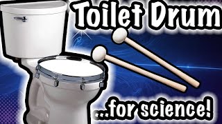 I turned my TOILET into a DRUMfor Science [upl. by Ahsienod553]