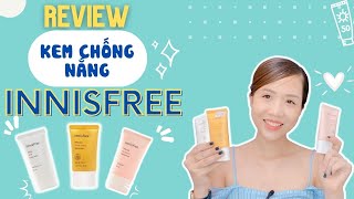 Review Top 3 Kem chống nắng Innisfree bạn nhất định phải thử  Ordinary Viet Nam [upl. by Abocaj]