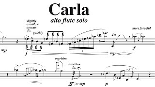 Carla alto flute solo by David Bennett Thomas [upl. by Hgielyk]