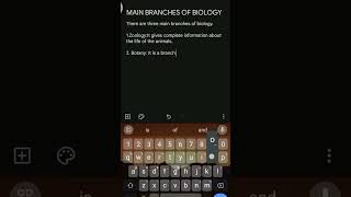 Main branches of biology [upl. by Fitzsimmons484]