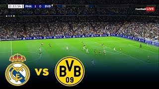 Real Madrid vs Borussia Dortmund  2425 UEFA Champions League  Full Match  Realistic PES Gameplay [upl. by Patsis]