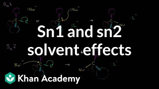 Sn1 and Sn2 solvents effects [upl. by Airol]