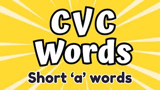 CVC Words Reading Practice  All Short a Words  Learn to Read [upl. by Ahcsatan]