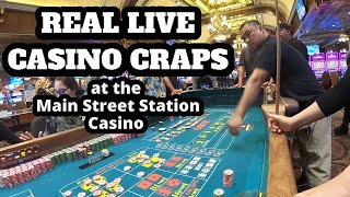 Live Casino Craps Hawaii Craps Shooters at the Main Street Station Casino [upl. by Niloc]