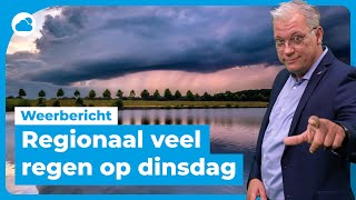 Weerbericht morgen kans op onweersbuien met regionaal veel regen ⚡️ [upl. by Katherina]