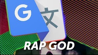 Eminem Rap God fast part By  Google translate  English France Germany [upl. by Crandell498]