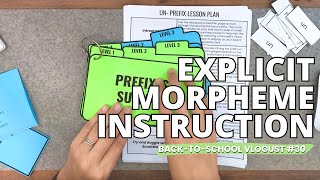 Explicit Morpheme Instruction  BacktoSchool Vlogust 30 [upl. by Issie]