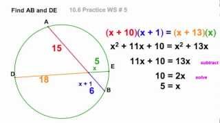 ChordChord Power Theorems  106A [upl. by Breana]