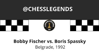 Bobby Fischer versus Boris Spassky the match in Belgrade 1992 [upl. by Possing]