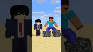 HELP Herobrine To Power Up Jump With Bigger And Bigger Bedrock friendship shorts trending anime [upl. by Keisling]