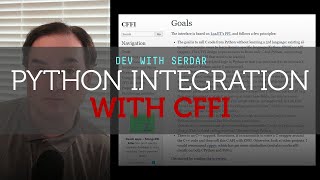 How to better integrate PythonC with CFFI [upl. by Yleen]