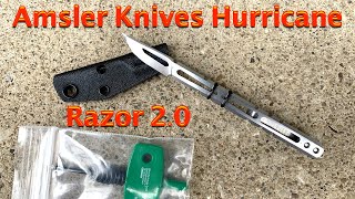 Amsler Knives Hurricane Razor 20 Tanto Knife [upl. by Cacia]