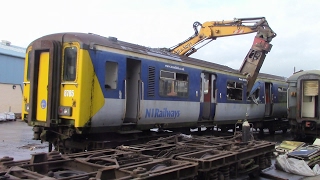 450 Class Scrapping at Ballymena P Way Yard [upl. by Retswerb835]