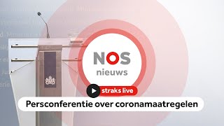 Persconferentie over coronamaatregelen [upl. by Linzer]