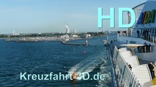 AIDA Reisebericht Ostsee Kreuzfahrt  Tag 1  Warnemünde  Rostock Abfahrt mit AIDAbella [upl. by Lesh170]