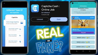 Captcha Cash Online Job Real Or Fake  Captcha Cash Online Job App Payment Proof  Captcha Cash App [upl. by Pirali]