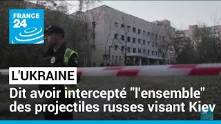 LUkraine dit avoir intercepté quotlensemblequot des projectiles russes visant Kiev • FRANCE 24 [upl. by Ehrsam661]