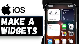 How to make a widgets on iPhone 2024 [upl. by Awjan]