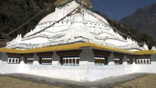 Gorsam Chorten one of the largest stupas in North East India [upl. by Spitzer]