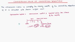 Conversion value of Convertible debenture [upl. by Adallard865]