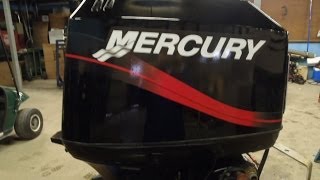 6M3D20 Used 2002 Mercury Tracker 50ELPTO 50HP 2Stroke Remote Outboard Motor 20quot Shaft [upl. by Rosenwald232]