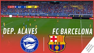 DEPORTIVO ALAVES  FC BARCELONA  La Liga 2024  Simulación de video juego [upl. by Steven533]