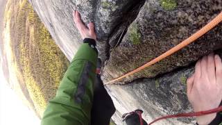 Climbing Via Lara 4 Hægefjell Norway [upl. by Namas798]