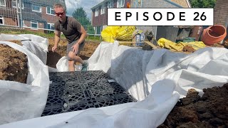 Installing Rainwater Soakaway and Silt Trap  Driveway Prep  The Home Extension  Episode 26 [upl. by Rihana842]