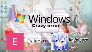 Crazy error windows 7 character theme [upl. by Rollo651]