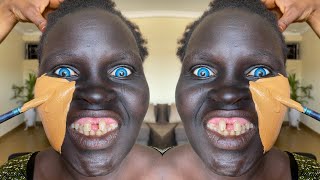 BRIDE 👆VIRAL VIDEO💣 BOMB 🔥😱 MUST WATCH 😳 MAKEUP ANDGELE TRANSFORMATION I MAKEUP TUTORIAL ✂️💉 [upl. by Annaeiluj97]