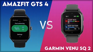 Amazfit GTS 4 vs Garmin Venu Sq 2 Comparison [upl. by Madda]