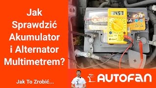 Jak Sprawdzić Akumulator i Alternator Multimetrem [upl. by Arrehs214]