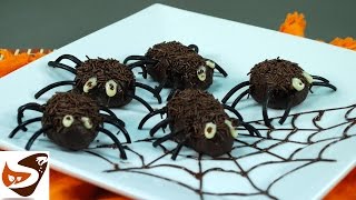 Dolci di Halloween ragnetti per bambini  ricette dolci Halloween candy recipes [upl. by Deehan]