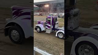 Big Rigs at The Cattaraugus County Fair pulling truckpull shorts [upl. by Radloff]