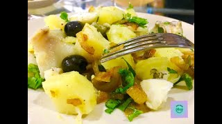 BACALHAU À GOMES DE SÀ  PORTUGUESE COD CASSEROLE [upl. by Airdnna]