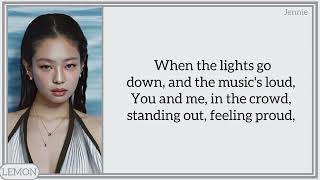 JENNIE  WINK WINK Easy Lyrics [upl. by Rodie]