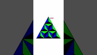 Abstract triangle picture  Easy optical illusion drawing  Geometric 3D painting [upl. by Alleusnoc182]