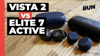 Jaybird Vista 2 vs Jabra Elite 7 Active Which true wireless headphones are best for runners [upl. by Guyon]