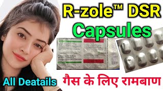 Rzole DSR capsule Use in HindiRebeprazole sodium Enteric Coatedand Domperidone Sr Capsules Use [upl. by Liw929]